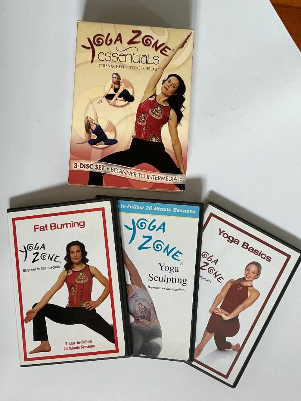 NIB Yoga Zone DVD Set 3 Discs Beginner to Intermediate Enthusiasts
